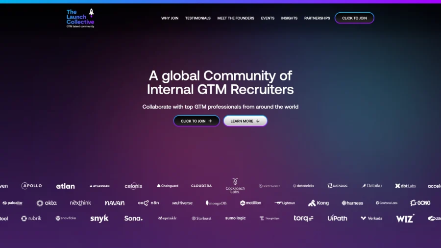 The Launch Collective - website screenshot